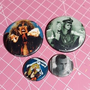 Lot Pinback Buttons 80s/90s Musicians